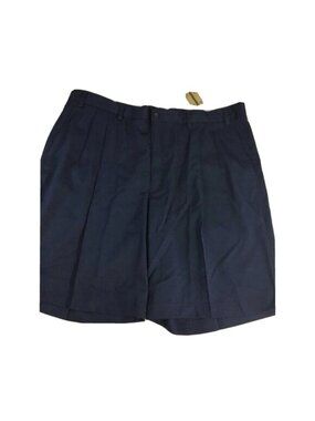 Prospirit Mens Shorts Chino Pleated Navy Blue 4 Pocket Size 42